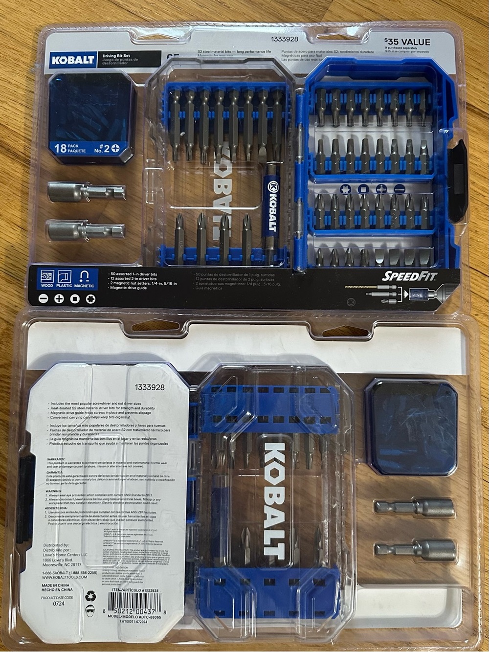 Kobalt 64-Piece SpeedFit Driving Bit Set – NEW Sealed 🧰